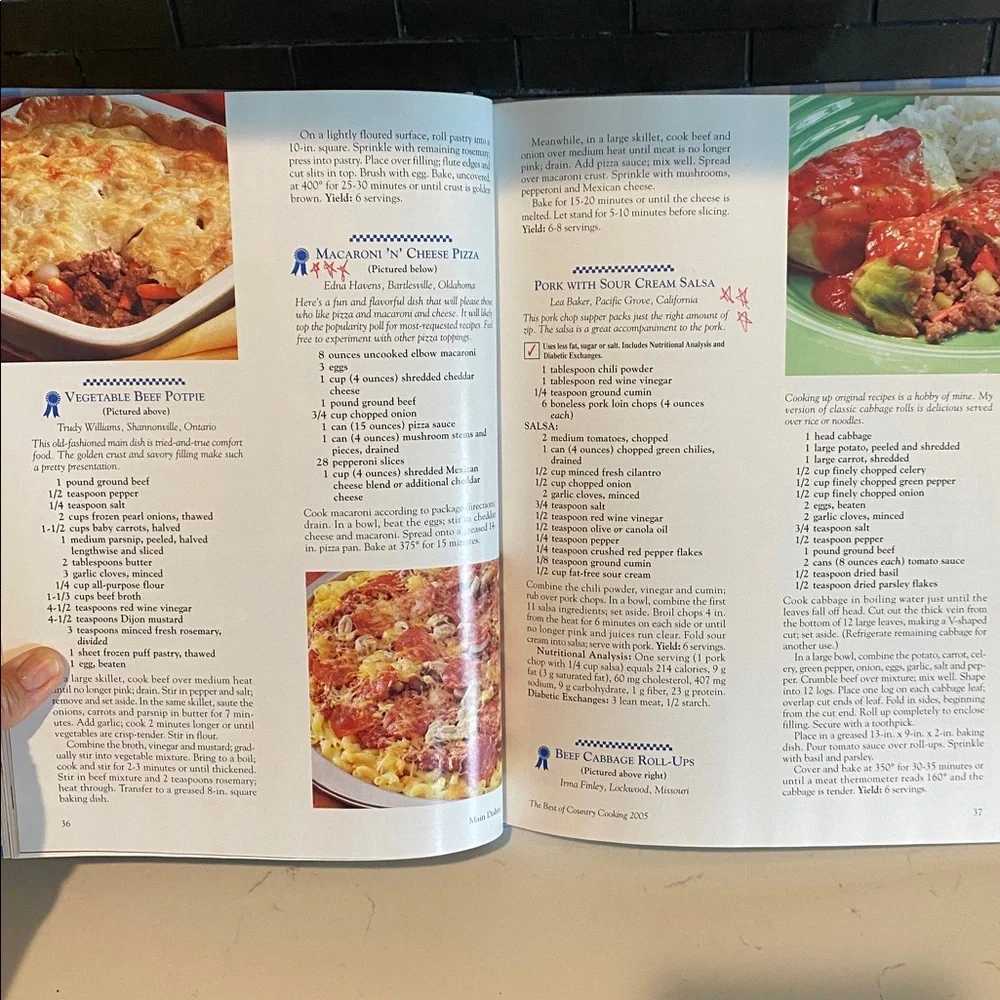 The Best of 2005 Cookbook - Blue Plaid Cover